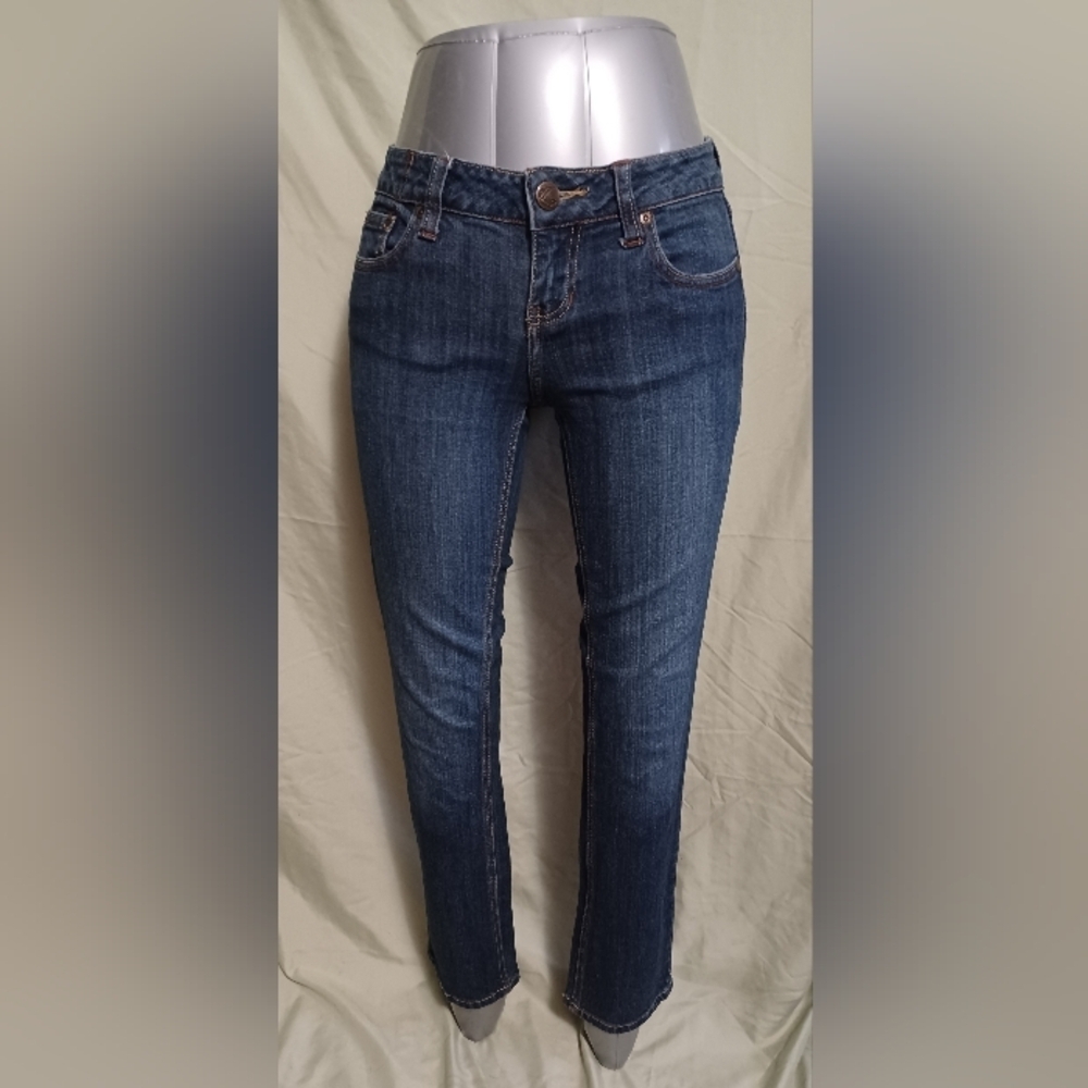 ZCO Premium Dark Blue Straight Leg Denim Jeans - Picture 2 of 10